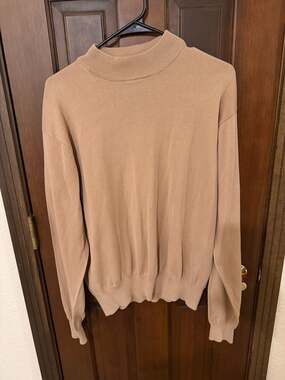 Tulliano Silk and Cotton Blend Mock Neck Sweater